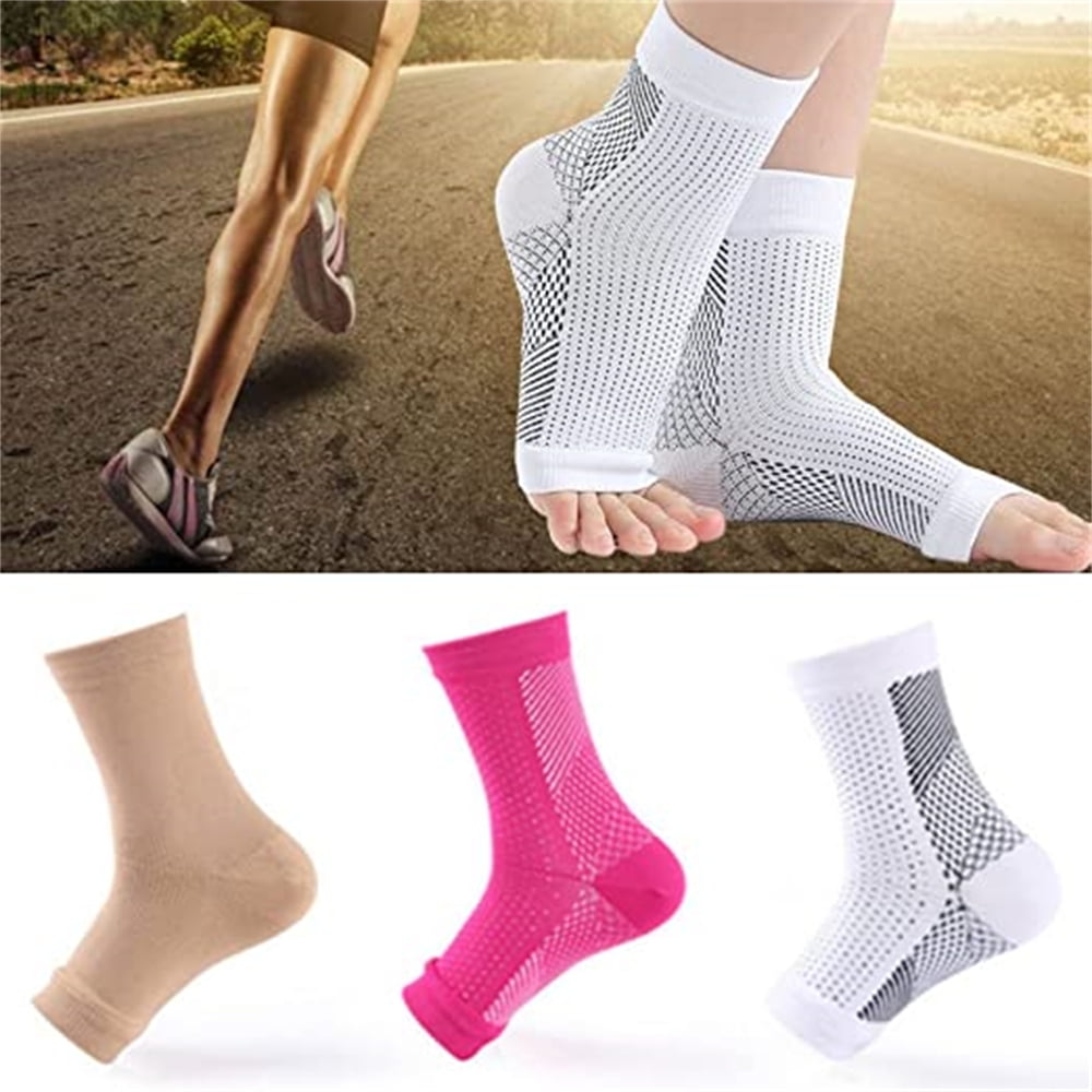 VOOPET 3Pairs Amrelieve Soothesocks for Foot Fasciitis Compression Socks for Women & Men Ankle