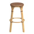 thumbnail image 4 of Butler Specialty Company Tobias Round Rattan 30" Bar Stool - Brown and Tan Dot, 4 of 7