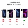 thumbnail image 7 of JETech [3 in 1] Case for iPhone 14 Pro Max 6.7-Inch, with 2-Pack Screen Protector and 2-Pack Camera Lens Protector, Full Coverage Tempered Glass Film, Shockproof Bumper Phone Cover (Black), 7 of 7