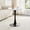 23.6" White+Black, variant on StnTalk 23.6" Bistro Table for Small Space, Round Dining Table with MDF Wood Top and Metal Pedestal Base, Modern Kitchen Table for Apartment Breakfast Nook