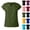 #02 Army Green, variant on Single Chest Pocket Scrub Top for Women V Neck Short Sleeve Work Top Crafted from Soft Stretch Easy Care Material, #02 Army Green, XL