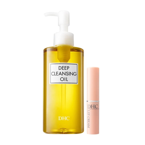 Aceite limpiador facial y crema para labios DHC Deep Cleansing Oil