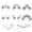 Colorful, variant on Glow in The Dark face gems Self Adhesive Face Sticker Luminous Festival Face Body Gems Crystals Rhinestone