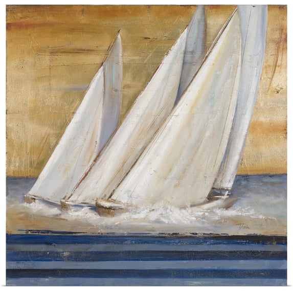 Great BIG Canvas | "Veleros II" Art Print - 16x16