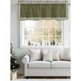 thumbnail image 5 of Valances for Windows Olive Green Abstract Art Rod Pocket Cafe Window Treatments Valance Curtains for Kitchen Bathroom Laundry Basement Windows 56"x16", 5 of 9