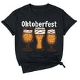 thumbnail image 3 of T-shirt Décontracté à Manches Courtes pour Femmes Imprimé Oktoberfest Col Rond pour Usage Quotidien et Tenues de Fête, 3 of 3