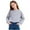 B Gray, variant on HAOTAGS Cropped Sweatshirts for Girls(3-15), Casual Long Sleeve Sport Pullover Tops Gray 5 Years