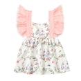 thumbnail image 6 of Toddler Kids Girls Floral Fruit Cherry Long Sleeves Pockets Beach Dress Princess Clothes Girls Winter Clothes Size 6 Years Kids Vintage Dresses Clothes Dresses Dress for Girls Wedding Party 2017 18m, 6 of 8