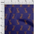 thumbnail image 1 of oneOone Tissu en Coton Flex Imprimé Ikat Chat au Mètre 40 Pouces de Large, 1 of 4