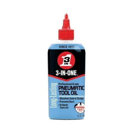 3-IN-ONE Pneumatic Tool Drip Oil, 4 Oz