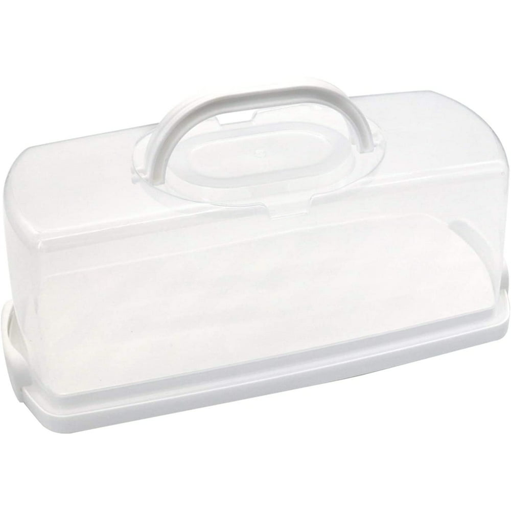 Portable Bread Box Plastic Rectangular Loaf Bread Box with