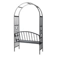 thumbnail image 2 of vidaXL Garden Rose Arch with Bench, 2 of 4