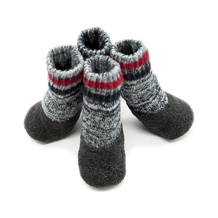 GOOHOCHY 2 Pair Dog Paw Covers Shoes Pet Warm Socks Comfort