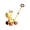 Yellow, variant on Cartoon Hand Pushed Bubble Machine, Walking Cart, 2-in-1 Electric Bubble Blowing Car, Lighting, Outdoor Toy(0ml)