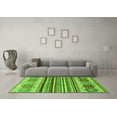 thumbnail image 3 of Ahgly Company Indoor Square Abstract Green Modern Area Rugs, 3' Square, 3 of 4