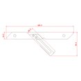thumbnail image 4 of Regla de marcado para carpintería ES-7, herramienta de medición, regla de ángulo de 45 grados Irfora Regla de ángulo, 4 of 7