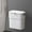 White WHS, variant on Xecvkr Cabinet Door Hanging Trash Can No Punch Plastic Bin with Lid Odorless for Kitchen Bathroom RV White