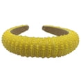 thumbnail image 2 of Sonducket Diademas con cuentas de cristal y diamantes de imitación para la cabeza Accesorio para el cabello Amarillo fluorescente Sonducket AP010970-18B, 2 of 6
