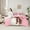 Pink, variant on Manfei Kawaii Snowman Twin Bedding Sets 7pcs for Kids Children, Merry Christmas Bedding Comforter Set, Snow Cardinal Bird Sheet Sets, Pink Home Decor