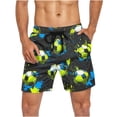 thumbnail image 4 of Aobny Plus Size Men's Shorts Soccer Board Bottoms Casual Baggy Big and Tall Shorts for Men,XXXXXL, 4 of 5