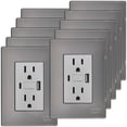 thumbnail image 1 of Tomacorriente USB A y USB C Inoxium1X1U1BSilver 10Pzas USB A/USB C/Contacto Duplex 110/125-250VCA 15A 50/60Hz 5VDC 3A Pl, 1 of 4