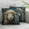 thumbnail image 3 of Orinice Sheep Graphic Decorative Cushion Cover for Home Couch Living Room Bed Sofa Square Printed on Both Sides 1PC 20x20in, 3 of 5