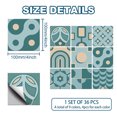 thumbnail image 2 of Waterproof PVC Tile Stickers for Kitchen Bathroom Waterprrof Wall Tiles Mixed Shapes 100x100mm 36pcs/set, 2 of 7
