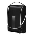 thumbnail image 1 of Bolsa para zapatos deportivos, portátil, impermeable, de nailon, con cremallera, para gimnasio al aire libre, viajes, color negro, talla única, 1 of 8
