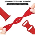 thumbnail image 5 of 3 Pack Silicone Band Compatible with Apple Watch Bands Ultra 3/2/1 49mm 46mm 45mm 44mm 42mm 41mm 40mm 38mm Women Men, Soft Waterproof Sport Strap for iWatch Series 11/10/9/8/7/6/5/4/3/SE/SE2/SE3, 5 of 8
