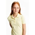 thumbnail image 4 of French Toast Girls School Uniform Short Sleeve Ruffle Pique Polo Shirt, 4 of 11