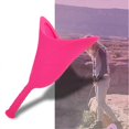 thumbnail image 2 of Urinoir de voyage pliable en silicone souple pour femme, accessoire de toilette portable et d'urgence (rose), 2 of 4