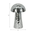 thumbnail image 4 of Mosaic Mushroom Figurine for Home Decor - Modern Mirror Sculpture for Living Room, Bathroom, Office, and Shelf Decor - Modern Ornaments Accents for Coffee Table and Room Styling - 10", Silver, 4 of 12