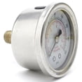 thumbnail image 1 of 2X Adjustable 0-160 PSI Fuel Oil Pressure Regulator Gauge Chrome Silver Universal, 1 of 6