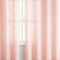 thumbnail image 3 of Decoultimatex Pink Sheer Curtains 108-inch Long Linen Textured window curtains for Living Room 52"w,2 Panels Grommet Top, 3 of 6