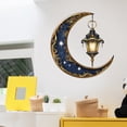 thumbnail image 2 of Adhesivos de pared decorativos con luna dorada y linterna, 2 of 4