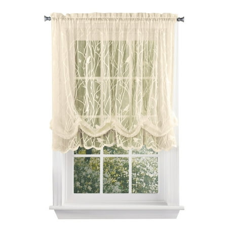 songbird shabby chic lace balloon shade curtain ivory songbird shabby chic lace balloon shade curtain ivory