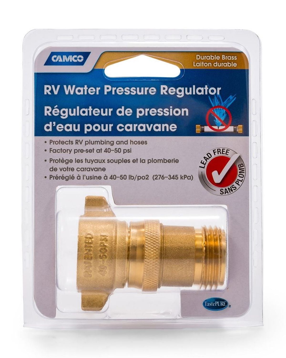 Régulateur de pression d'eau Sans plomb