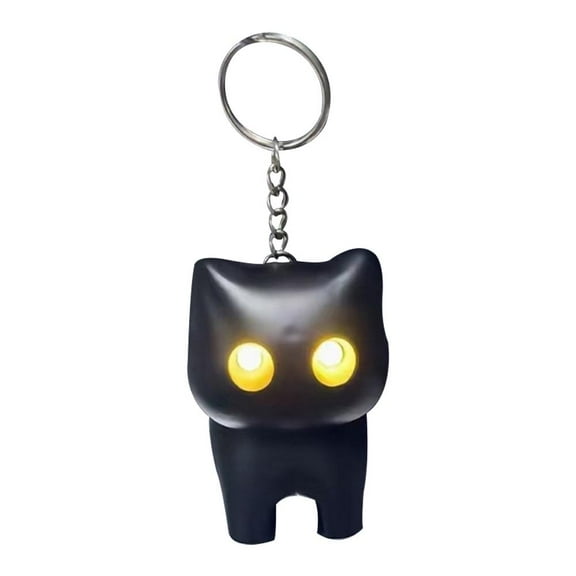 Cat-shaped LED Pocket Flashlight Portable Keychain CampingLamp Hiking