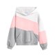 thumbnail image 1 of Sudadera con capucha Arshiner para niñas en bloque de color rosa neón tallas 10-11 años, 1 of 9