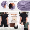 thumbnail image 4 of SUNBS Womens Summer Tops Short Sleeve Sweaters Tunic Tops Dressy Casual Business Shirts, 4 of 7