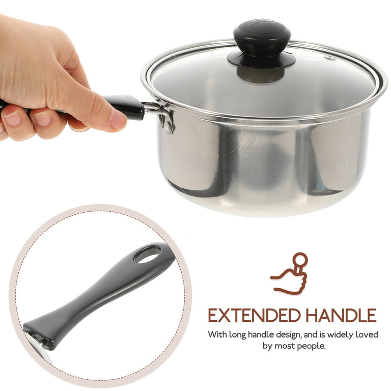 Large Capacity 30cm/12.7 Litres Stainless Steel Saucepan Single Handle Soup  Pot with Cover Soup 