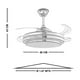 thumbnail image 5 of Lampara Ventilador de Techo LED Genova FG Luxica Lighting Cromo, 5 of 7