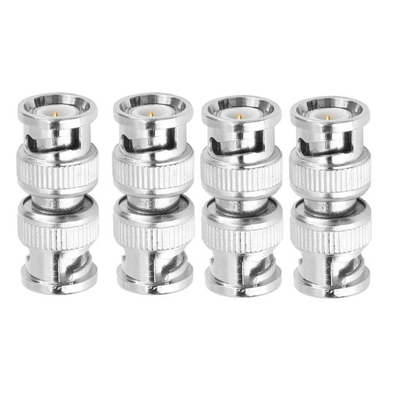BNC Plug,4pcs BNC Male to BNC Video Connector Time-Tested Durability