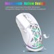 thumbnail image 5 of Ratones HXSJ T26 Wireless 2.4G BT5.1 Ratón para juegos recargable de modo dual 4800DPI Ratones para deportes electrónicos ajustables Luces RGB frías Batería de larga duración para computadora, 5 of 8