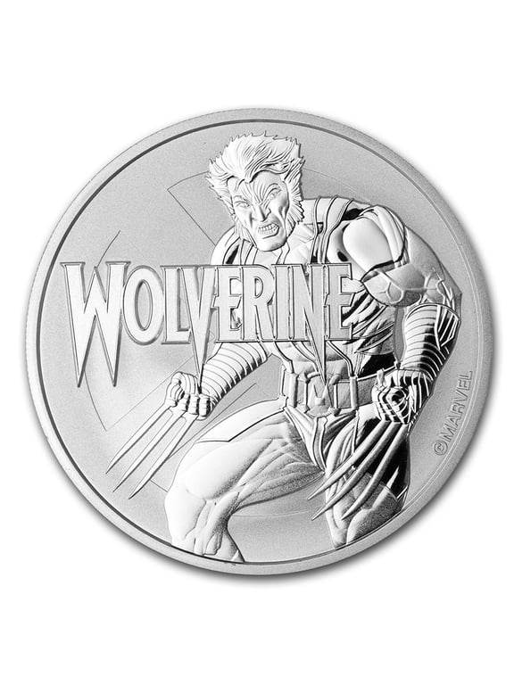 Tuvalu 2021 $1 Marvel Series Wolverine Design .9999 1oz Silver Coin Bullion BU