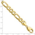 thumbnail image 3 of 14k Yellow Gold Bracelet Chain Styles Figaro 10 mm 9 in Flat, 3 of 4