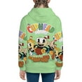 thumbnail image 4 of The Cuphead Show Teen Sweatshirts Hoodies Youth Hooded Hoody Fashion Zipper Coat For Boys And Girls, 4 of 7