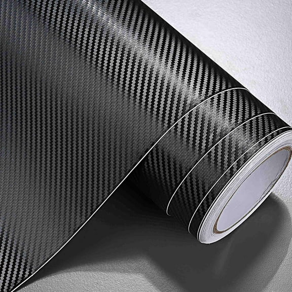 Yescom 5x50 FT 3D Carbon Fiber Vinyl Wrap Film Roll w/ Air Release UV Resistant for Car