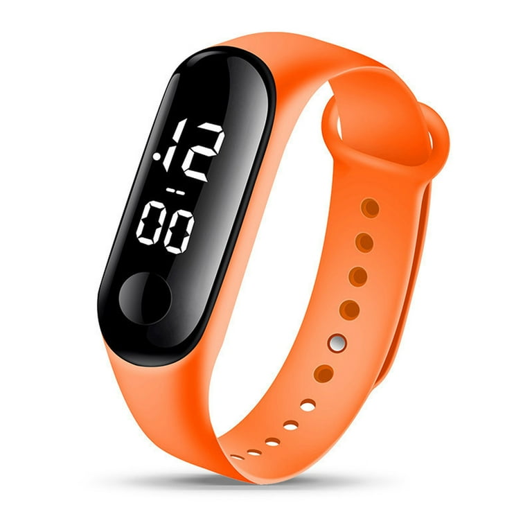 Fashion Digital LED Sports Watch Unisex Silicone Band Wrist Watches Men Women Watch for Girls 7 10 Digital Watch for Girls 6 Years Old Armband Smart