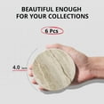 thumbnail image 4 of SUSWIM Drink Coasters with Holder, Absorbent Coaster Sets of 6, Marble Style Ceramic Drink Coaster for Tabletop Protection,Suitable for Kinds of Cups, Wooden Table, Cool Home Decor, 4 Inches, 4 of 8